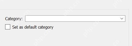 qBittorrent 新增任务窗口的 Category 下拉框用于按分类保存文件