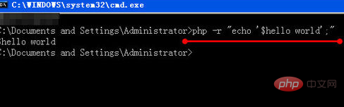 How to execute code from php command line