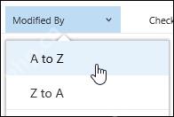 SharePoint 文档库视图排序菜单
