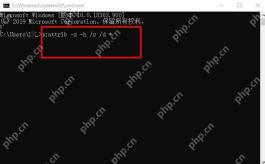 命令提示符中运行 attrib -s -h /s /d *