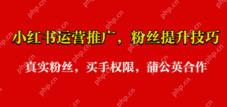 小红书粉丝可以买得到吗？做好小红书的底层逻辑是什么 - php中文网