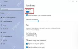 Win10 触摸板页面取消轻触单击相关复选框