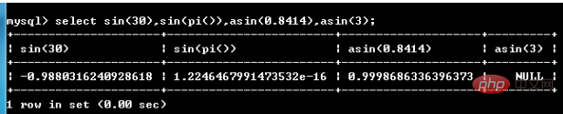 mysql數學函數有哪些？