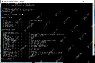 Win10怎么使用命令查看IP配置