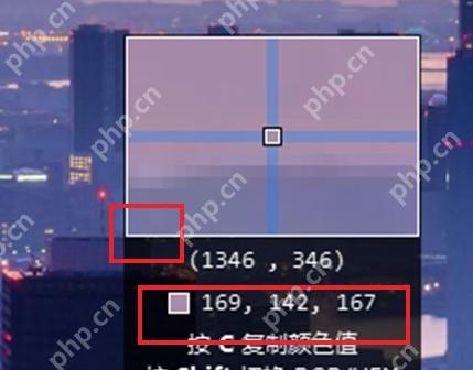 Snipaste 截图工具条红框标出取色器入口