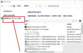 Win10 打开启用或关闭 Windows 功能