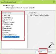 VMware Workstation Add Hardware Wizard 中选中 Trusted Platform Module