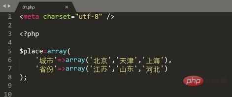 PHPで2次元配列の主キー名を出力する方法