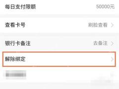 进入卡管理页后，找到“解绑银行卡”或“解除绑定”按钮完成操作。