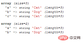 Comment supprimer les valeurs identiques du tableau php