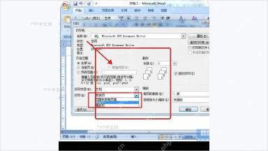 Word 选择奇数页打印