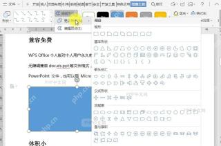 如何更改文档中已插入的形状?设置效果