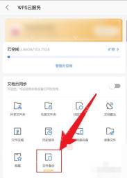 WPS云服务关闭文档云同步开关