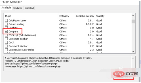 How to compare files on notepad