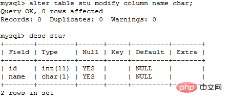 1분 안에 MySQL 테이블 필드를 수정하는 방법 알아보기