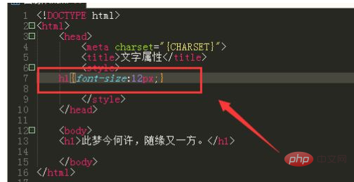 HTMLでフォント属性を設定する方法