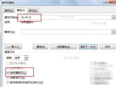 Word使用通配符批量删除英文字母