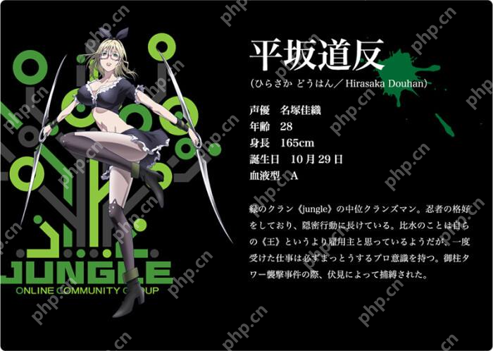 动漫《K》人物图文介绍 - php中文网