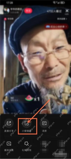 小红书 HarmonyOS 更多功能页小窗播放按钮，用于开启直播小窗