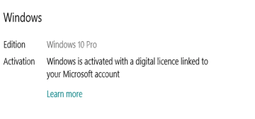 Win10 激活状态显示数字许可证已链接到 Microsoft 帐户