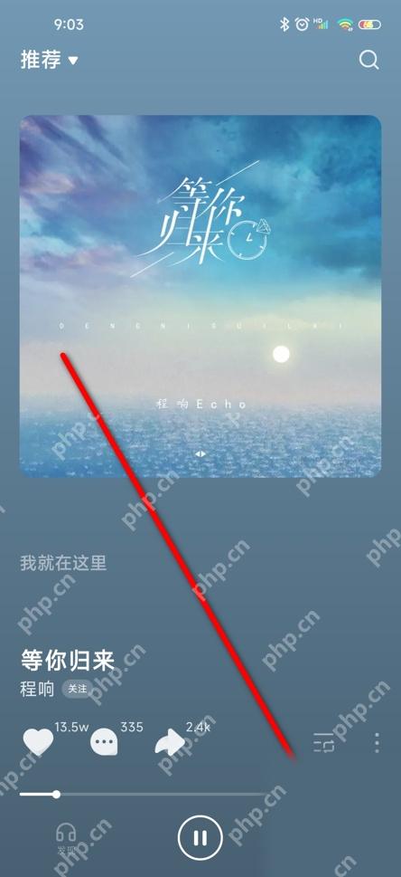 打开待设私密的歌单