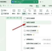 WPS 文字截屏菜单中选择自定义区域截图