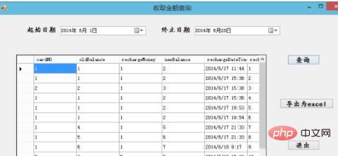 datagridview によるデータの表示方法