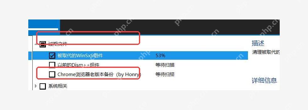 Dism++ 空间回收中的浏览器缓存相关条目