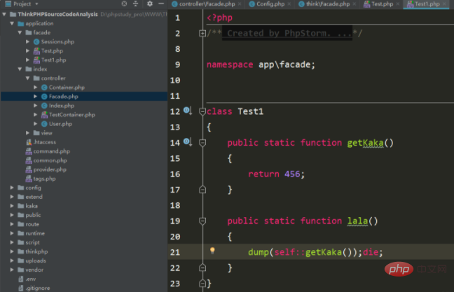 ThinkPHP facade source code analysis