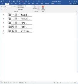 Word大纲视图中显示文档工具栏展开后的主控文档按钮