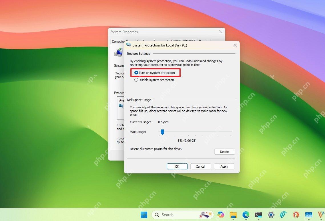 win11还原点不见了怎么办_win11系统还原点丢失检查 - php中文网