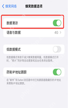 手机蜂窝数据选项中的数据漫游开关已开启_中国移动怎么开通国际漫游_中国移动国际漫游业务办理指南 - php中文网