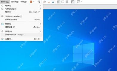 VMware Workstation 中文虚拟机菜单高亮安装 VMware Tools 入口