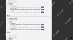 PHP 8.3.32继续维护旧分支兼容的官方更新页面截图，证明版本或功能变化