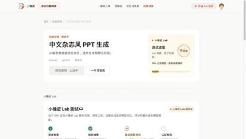 中文杂志风PPT生成技能详情
