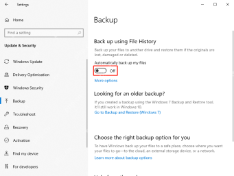 win10怎么关闭文件历史记录_win10历史文件备份停用步骤