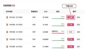 下载并检查合并后的PDF