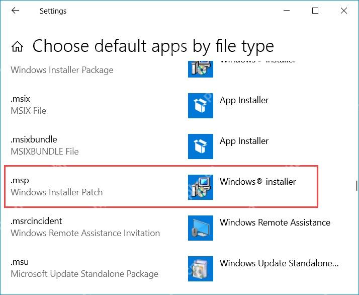 Windows 默认应用按文件类型中 msix 和 msixbundle 关联到 App Installer