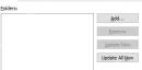 Add 按钮用于加入共享路径,Rescan 按钮用于刷新网络文件夹。 Everything Folders 页面右上区域,Add、Remove、Rescan Now、Rescan All 按钮可见。