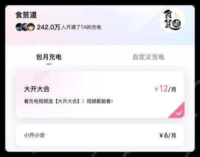 哔哩哔哩UP主包月充电档位_哔哩哔哩怎么开通包月充电_哔哩哔哩包月充电订阅操作说明 - php中文网