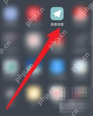 手机桌面上的高德地图 App 图标,用于打开高德地图