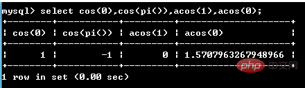 MySQL の数学関数とは何ですか?