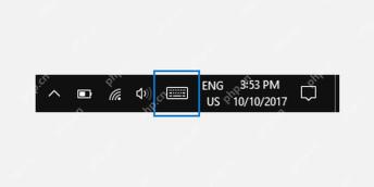 Win11 任务栏系统托盘显示触摸键盘图标