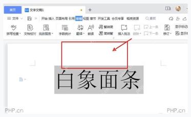 WPS 文字完成简繁转换后文档中选中文字的结果