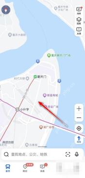 高德地图首页长按或点选地图上的目标位置,准备申请新增定位点