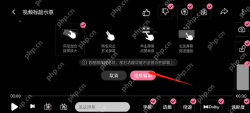 哔哩哔哩视频播放控制栏和全屏入口