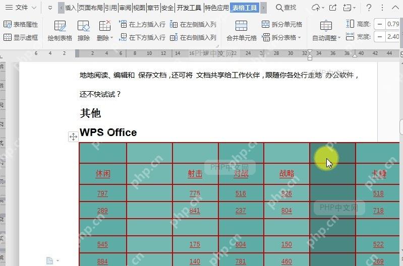 如何在文档表格右侧插入列?结果检查