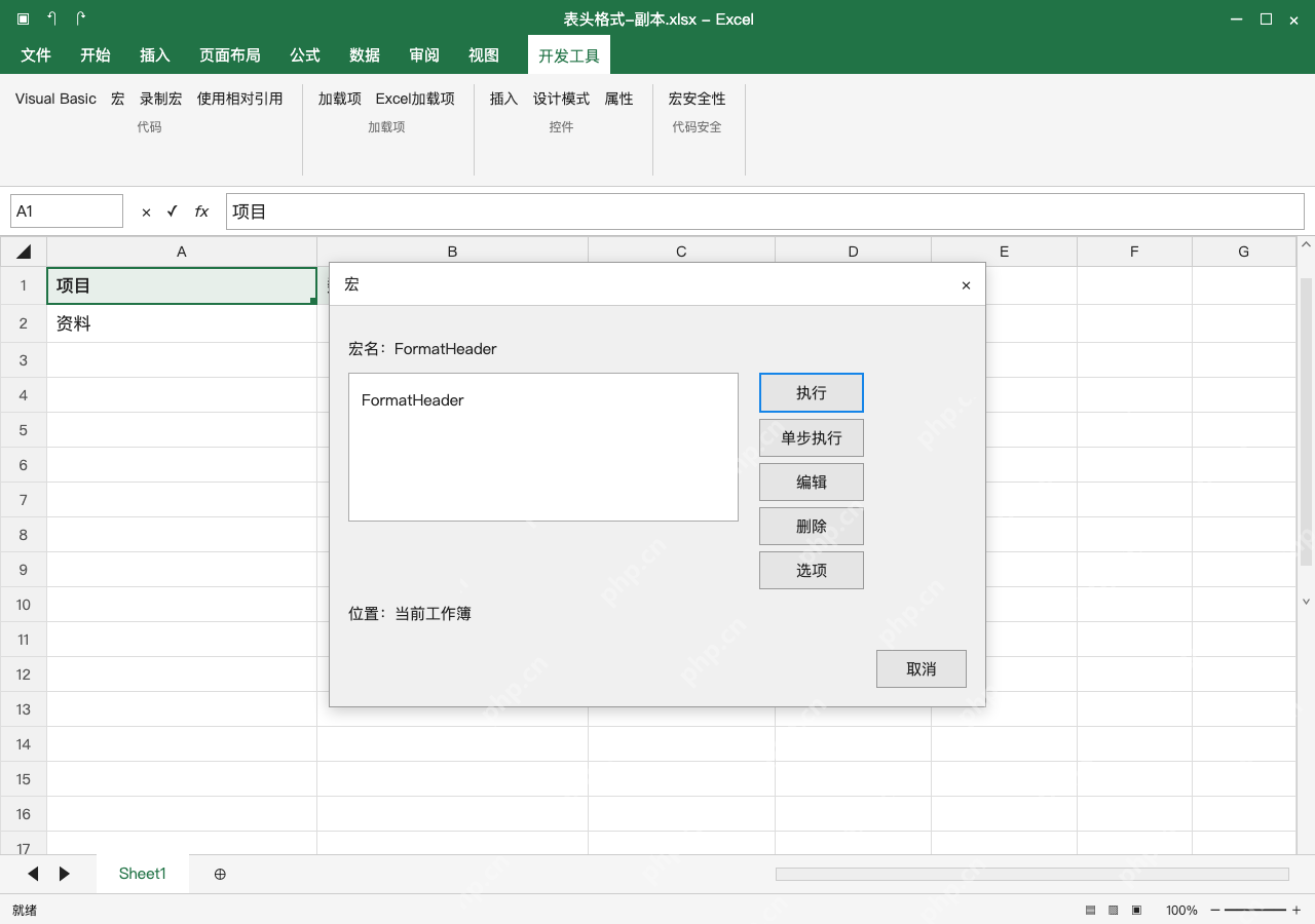 模拟 Microsoft Excel Windows桌面版 完整窗口:在测试副本运行,核对固定范围效果