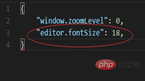 How to change font size in vscode