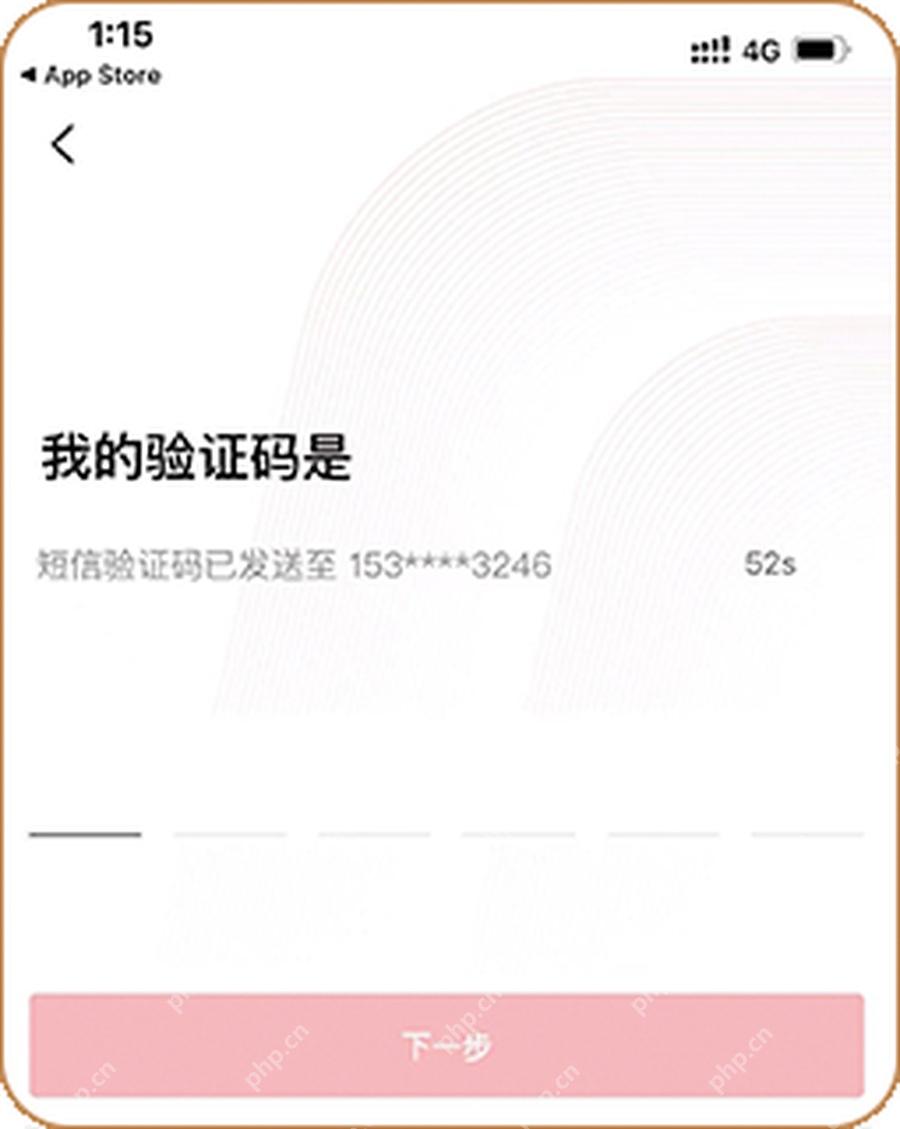 输入注册手机号收到的短信验证码